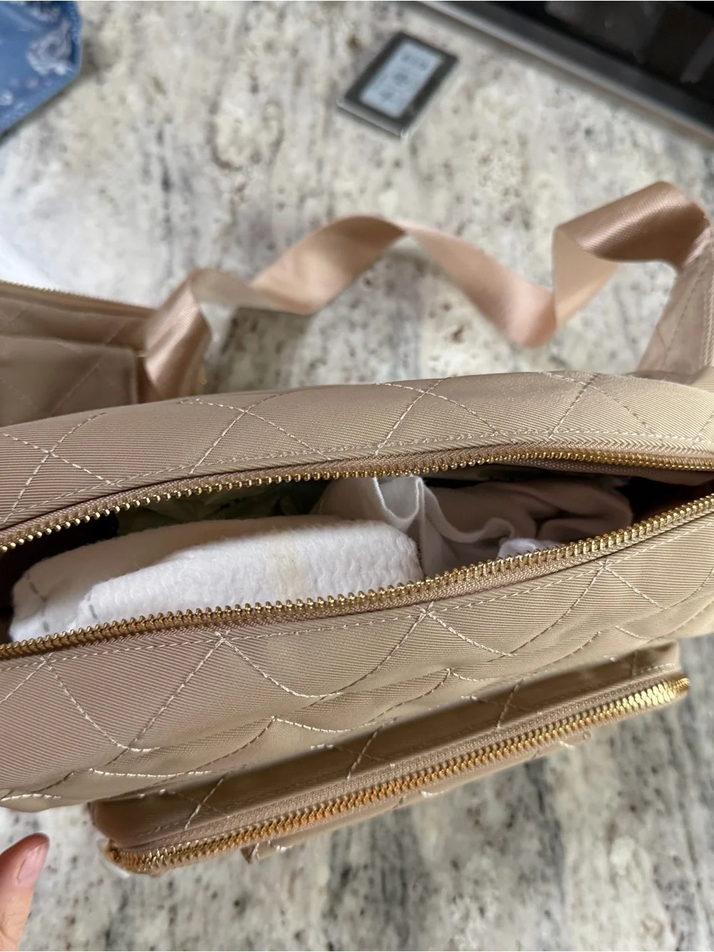 Lion & light- jetsetter mini diaper bag - beige